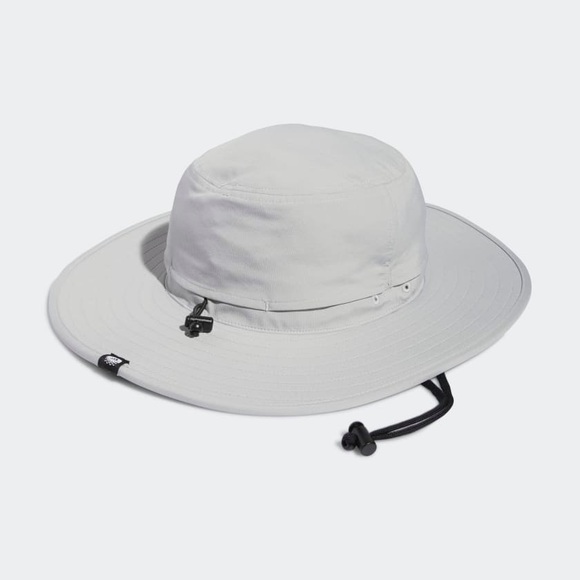 ADIDAS WIDE-BRIM GOLF SUN HAT | Color: Gray | Size S/M - Picture 2 of 10